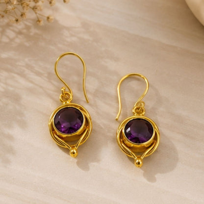 Gold Plated CZ Earrings