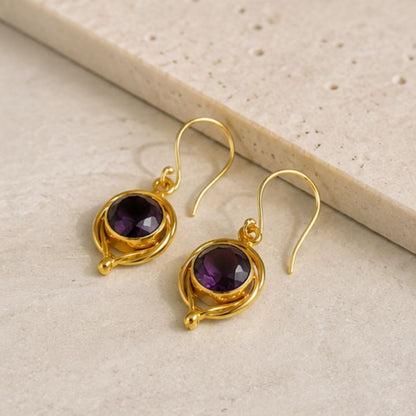 Gold Plated CZ Earrings