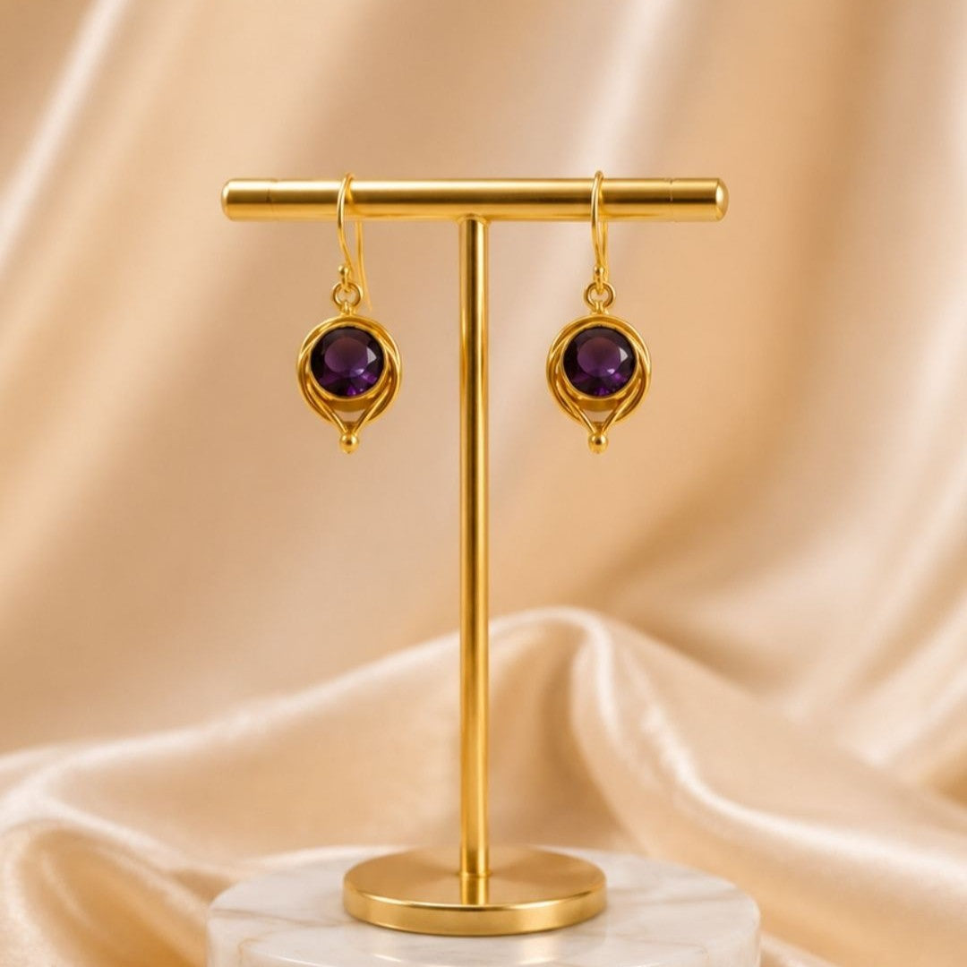 Gold Plated CZ Earrings