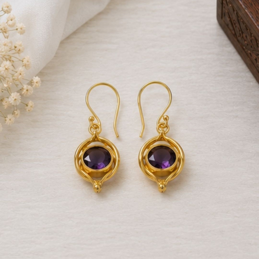 Gold Plated CZ Earrings
