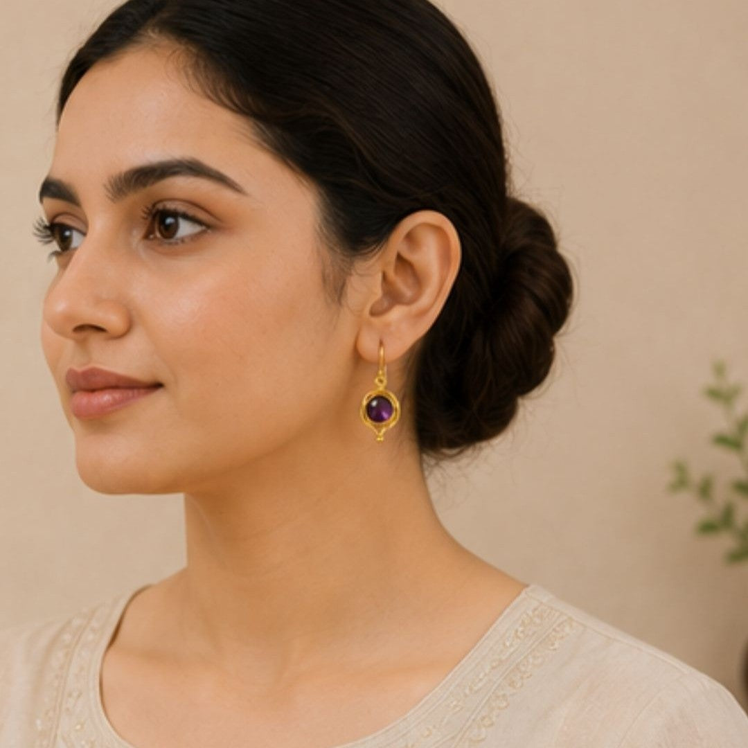 Gold Plated CZ Earrings