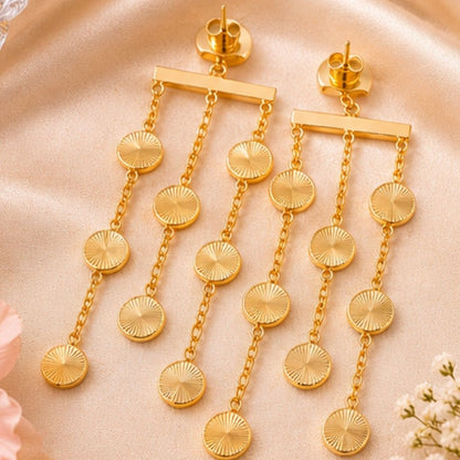 Gold Plated Pearl Earrings