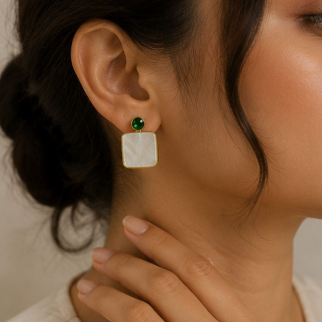 Gold Plated CZ Earrings