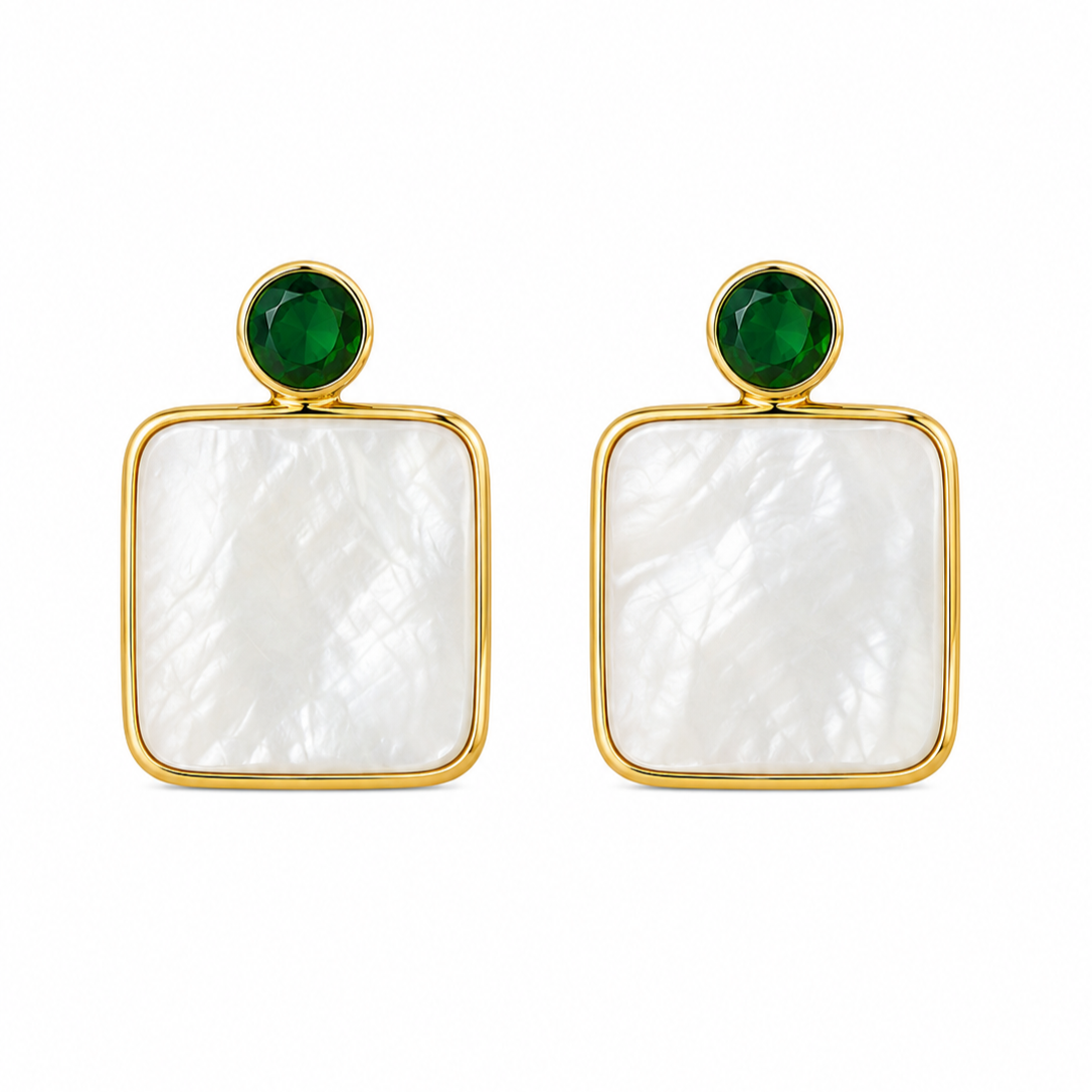 Gold Plated CZ Earrings
