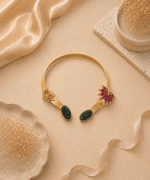 Butterfly Gold-Plated Open Collar Necklace