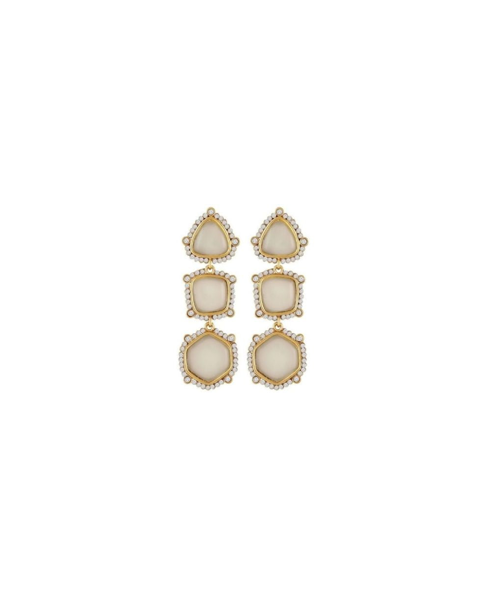 Gold Plated Geometric Style Earrings