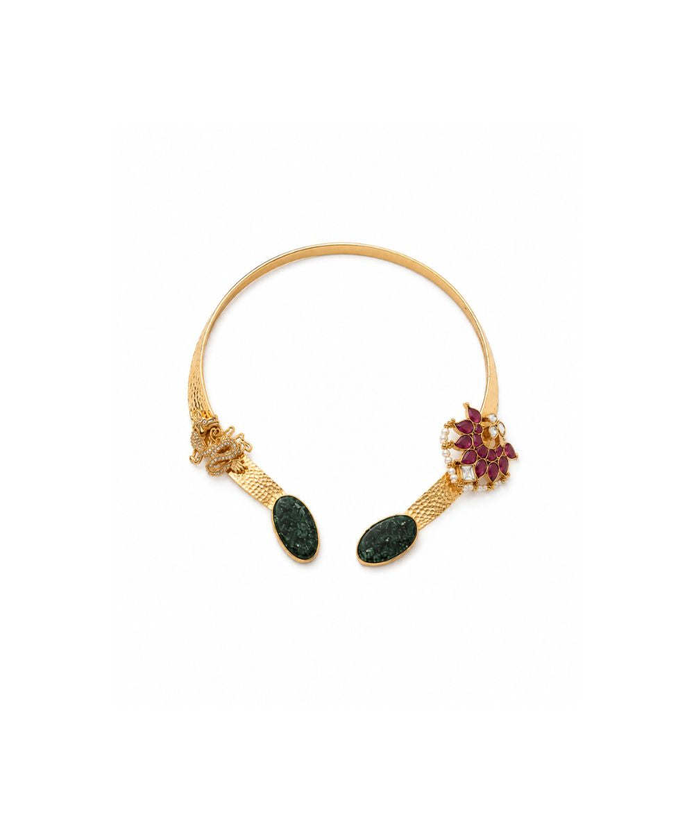 Butterfly Gold-Plated Open Collar Necklace