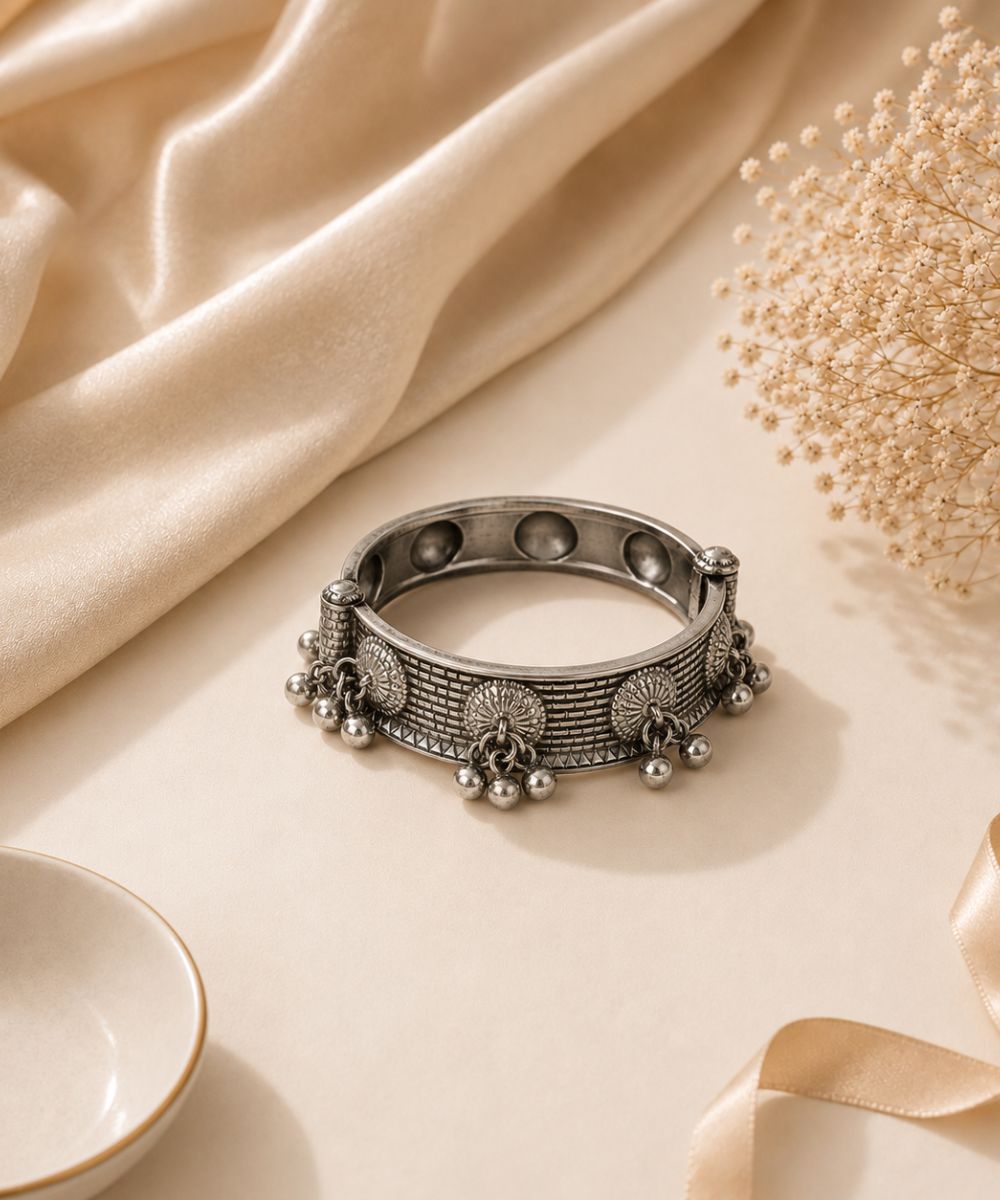 Oxidized Bangle – Ghungroo Elegance