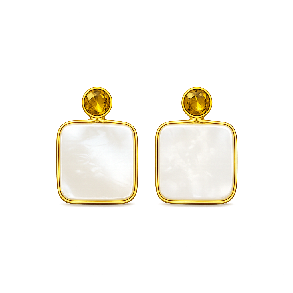 Gold Plated CZ Earrings