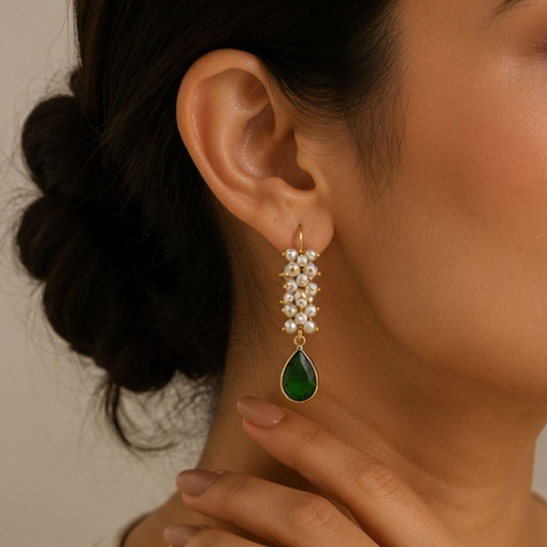 Gold Plated CZ Earrings