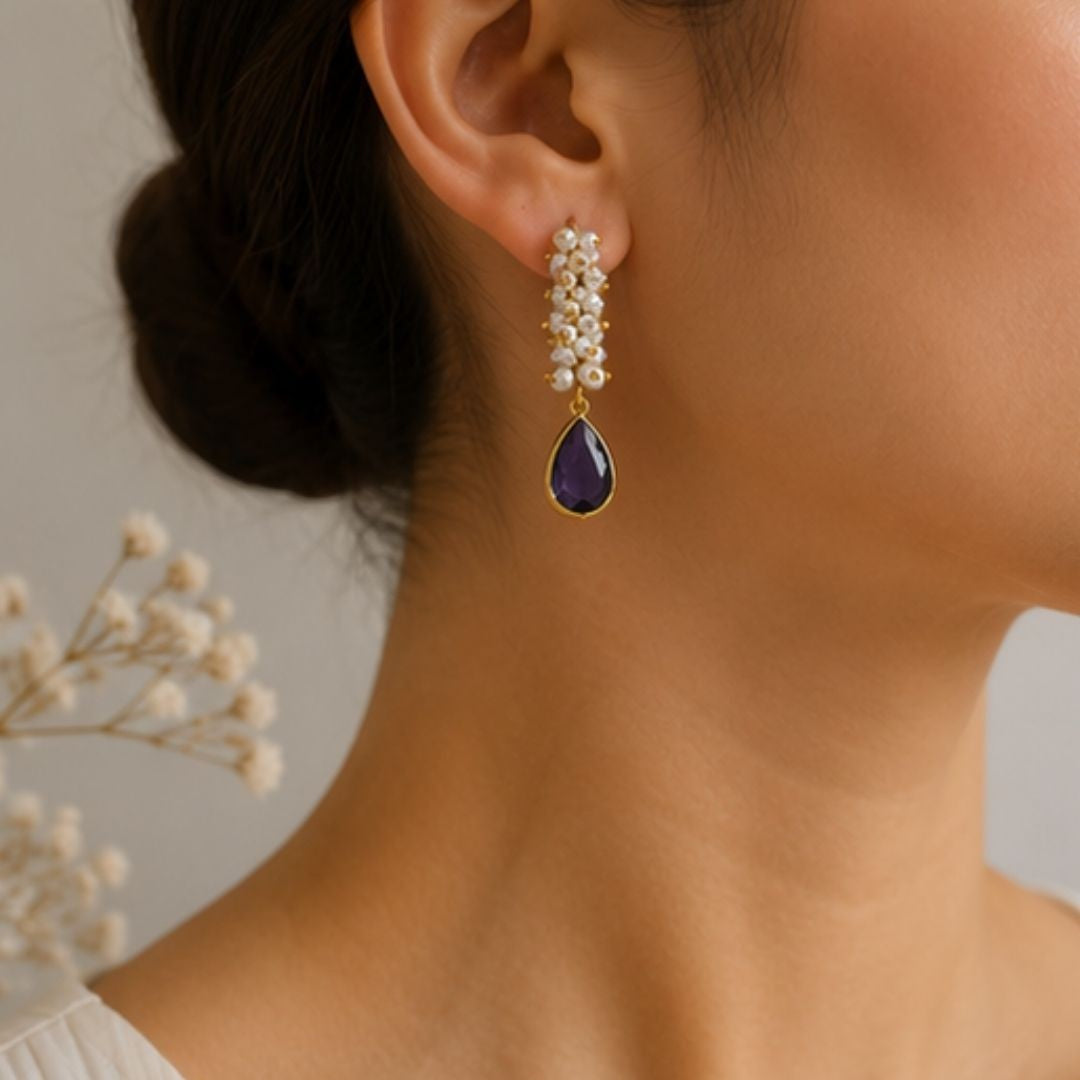 Gold Plated CZ Earrings