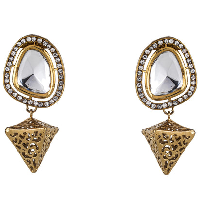 Gold Plated Kundan Earrings