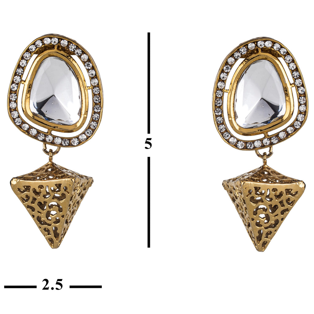 Gold Plated Kundan Earrings