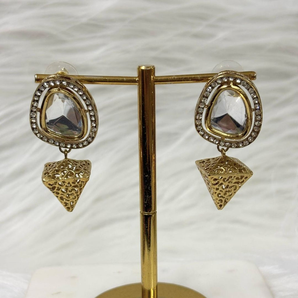 Gold Plated Kundan Earrings