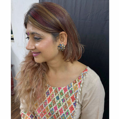 Gold Plated Mirror Earrings