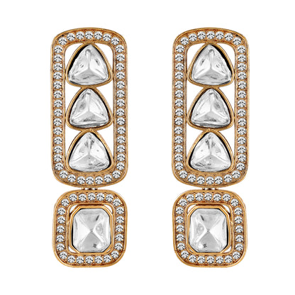 Gold Plated Kundan Earrings
