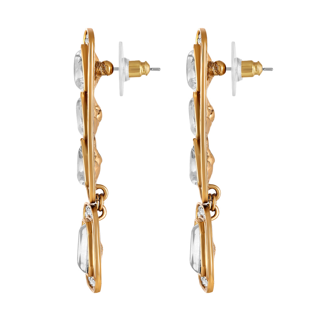 Gold Plated Kundan Earrings