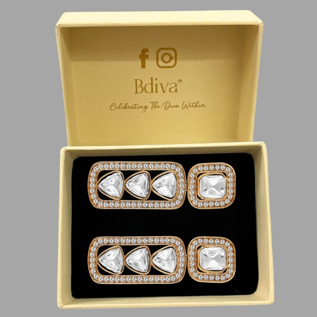 Gold Plated Kundan Earrings