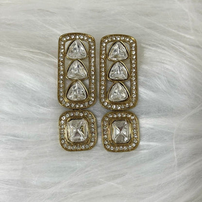 Gold Plated Kundan Earrings