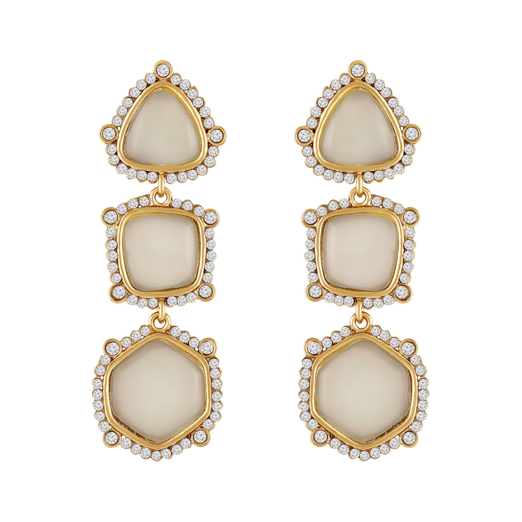 Gold Plated Geometric Earrings