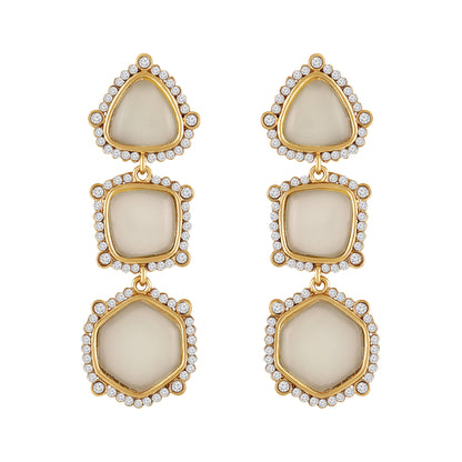 Gold Plated Geometric Earrings