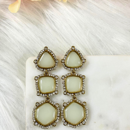 Gold Plated Geometric Earrings