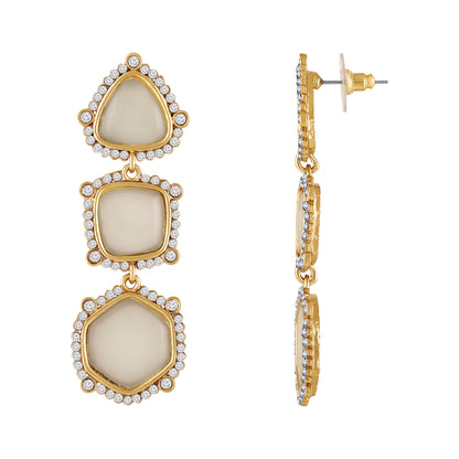 Gold Plated Geometric Earrings