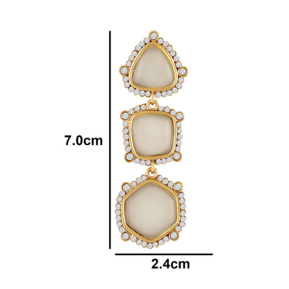 Gold Plated Geometric Earrings