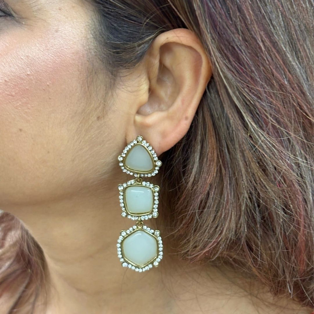 Gold Plated Geometric Earrings