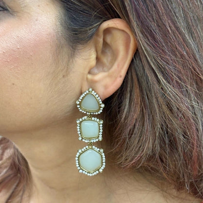 Gold Plated Geometric Earrings