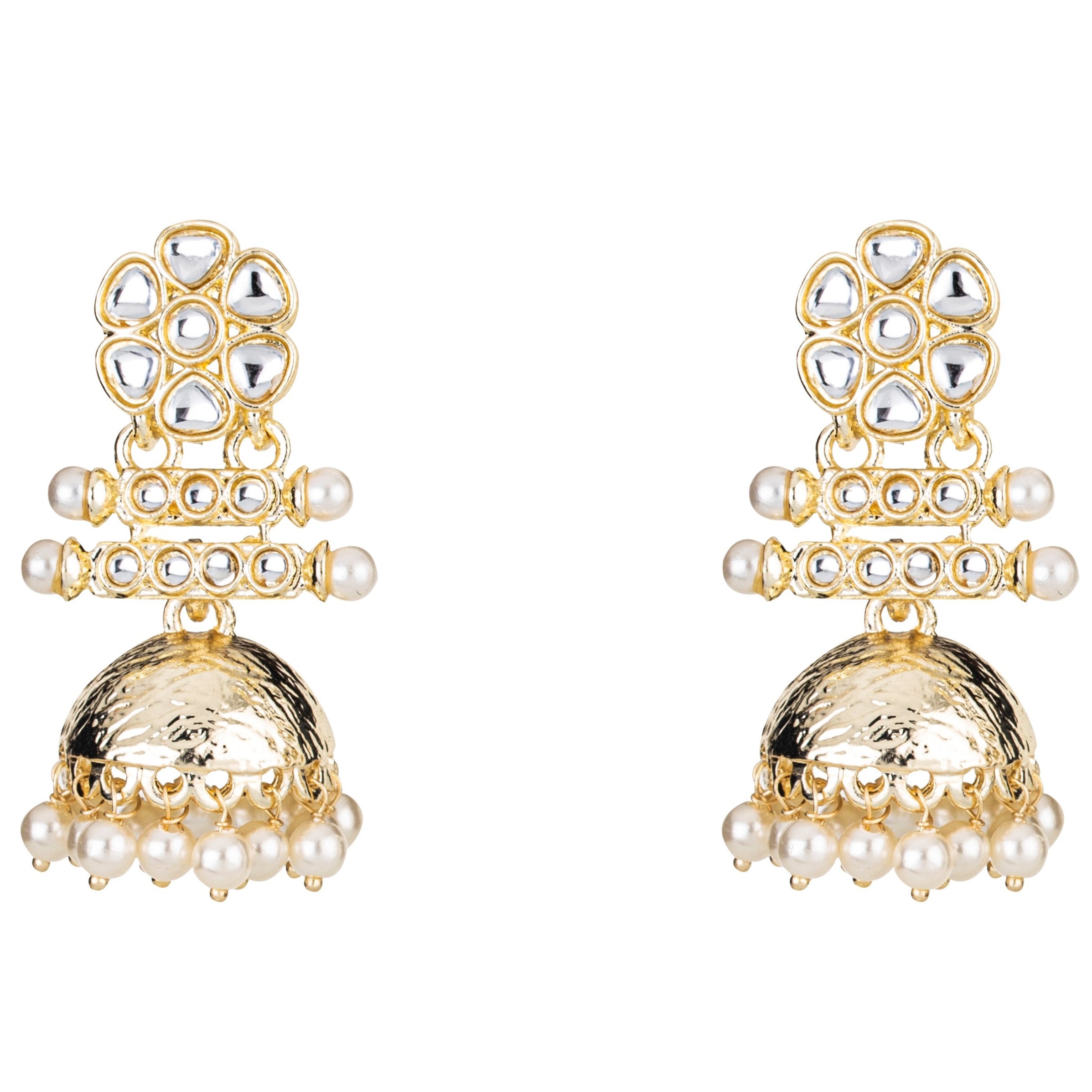 Gold Plated Kundan Earrings