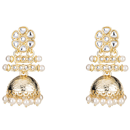 Gold Plated Kundan Earrings