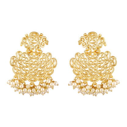 Gold Plated Filigree Earrings