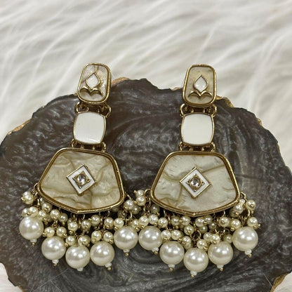 Gold Plated Kundan Earrings