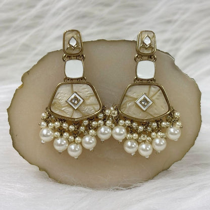 Gold Plated Kundan Earrings