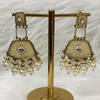 Gold Plated Kundan Earrings