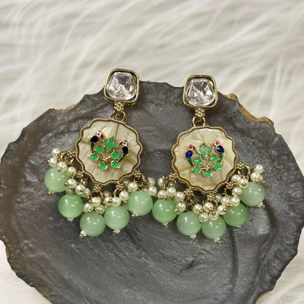 Gold Plated Kundan Earrings