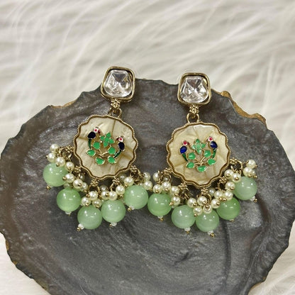 Gold Plated Kundan Earrings
