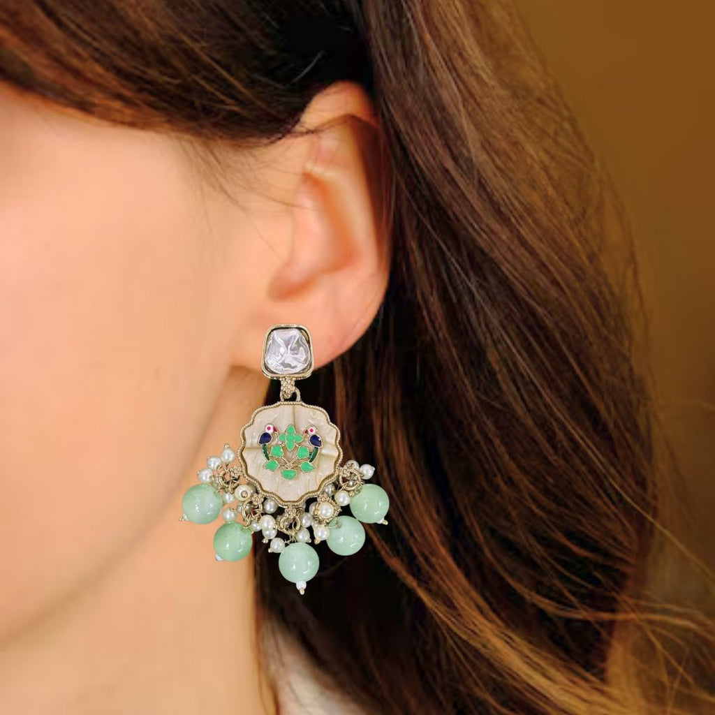 Gold Plated Kundan Earrings