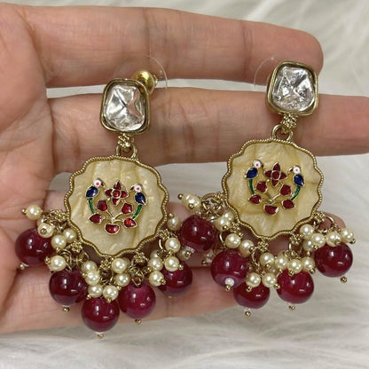 Gold Plated Kundan Earrings