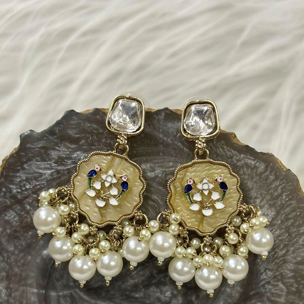 Gold Plated Kundan Earrings