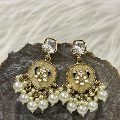 Gold Plated Kundan Earrings
