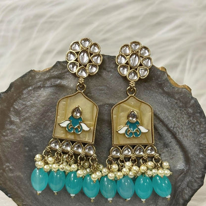 Gold Plated Kundan Earrings