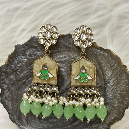 Gold Plated Kundan Earrings