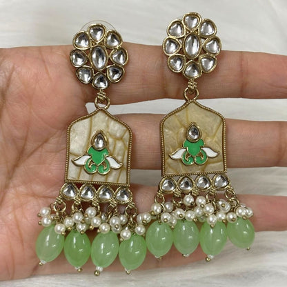 Gold Plated Kundan Earrings