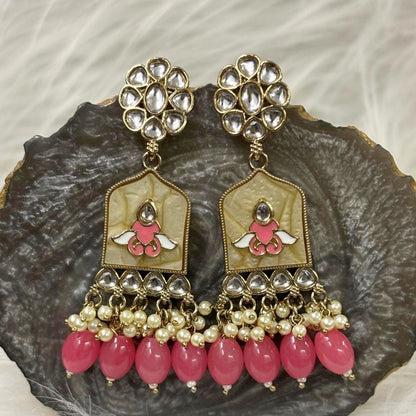 Gold Plated Kundan Earrings