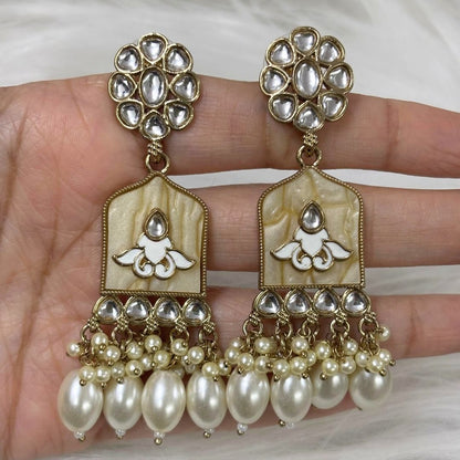 Gold Plated Kundan Earrings