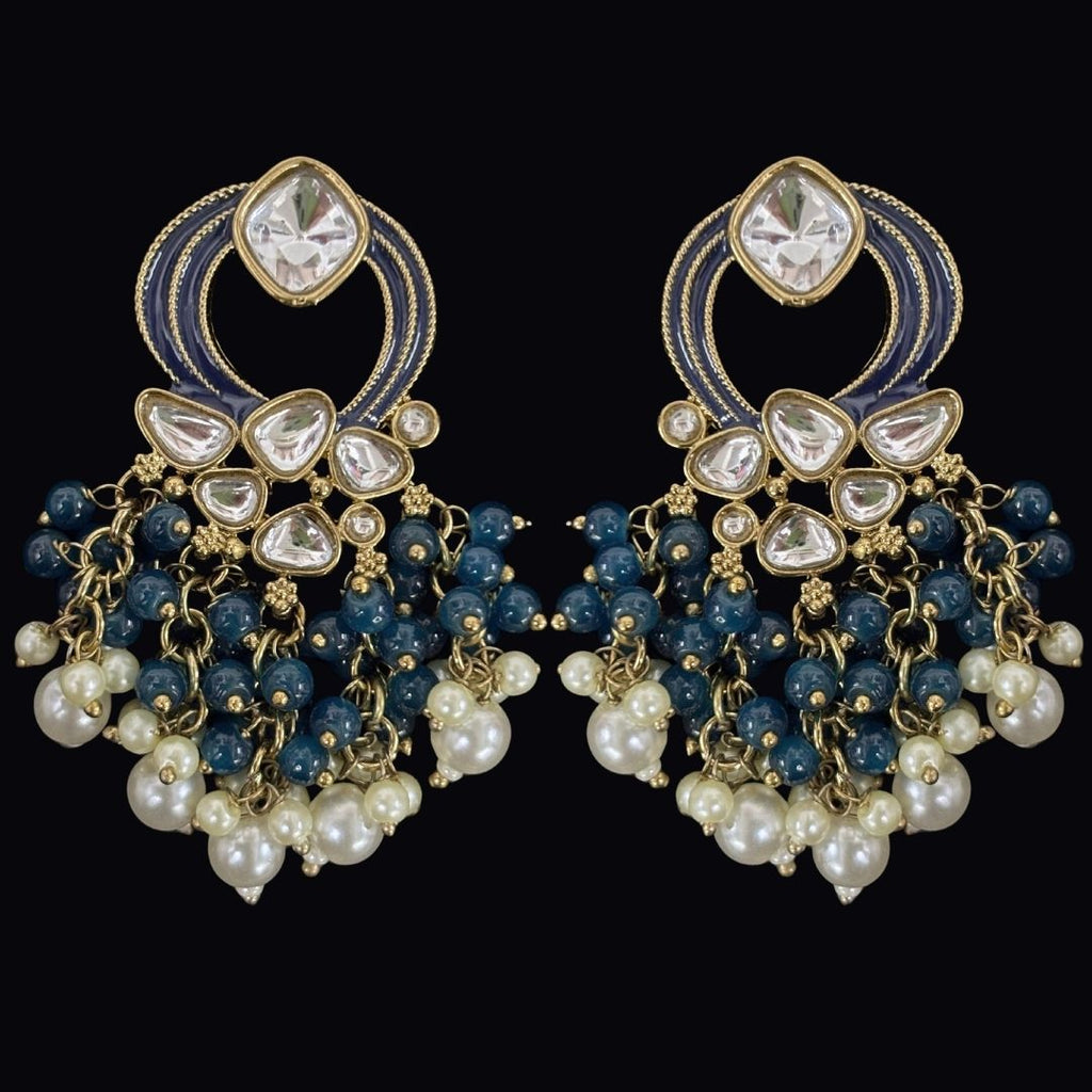 Gold Plated Kundan Earrings