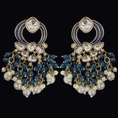 Gold Plated Kundan Earrings