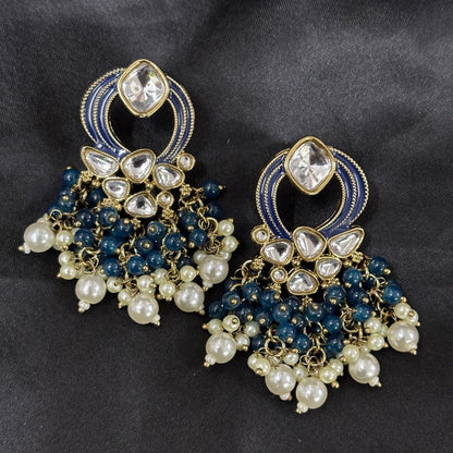 Gold Plated Kundan Earrings